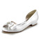 Scarpe da sposa plus size scarpe singole fiocco sandali da festa in raso - Pagina 1