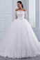 Abito da sposa Maniche Lunghe Formale Gonna lunga Festoni Quanto Tulle - Pagina 1