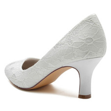 Scarpe da sposa in pizzo sandali con tacco alto bianchi scarpe da banchetto scarpe da sposa