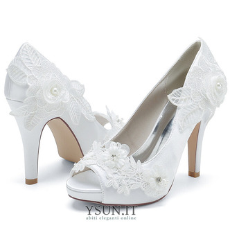 Scarpe da sposa da donna con bocca bassa e testa di pesce tacchi alti con strass scarpe singole da damigella d'onore sandali da banchetto - Pagina 2