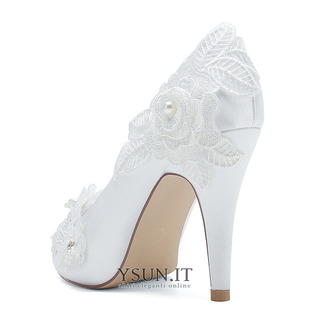 Scarpe da sposa da donna con bocca bassa e testa di pesce tacchi alti con strass scarpe singole da damigella d'onore sandali da banchetto - Pagina 5