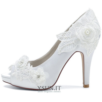 Scarpe da sposa da donna con bocca bassa e testa di pesce tacchi alti con strass scarpe singole da damigella d'onore sandali da banchetto - Pagina 3